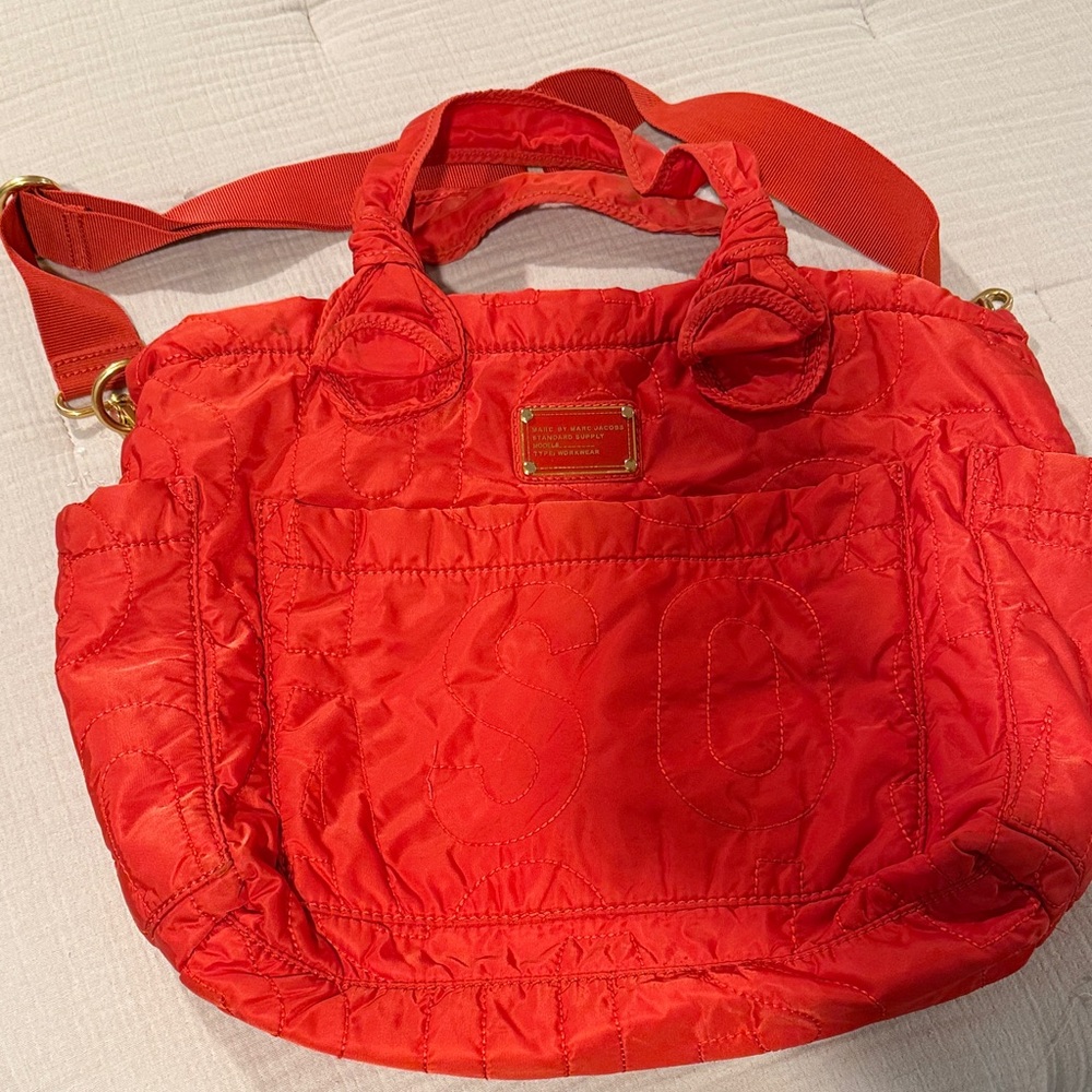 Marc Jacob’s Red Quilted Diaper Bag